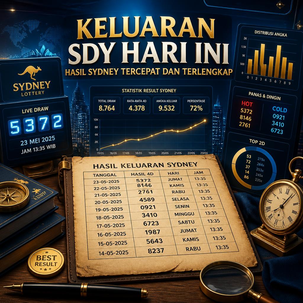 Keluaran SDY Hari Ini, Hasil Sydney Tercepat dan Terlengkap